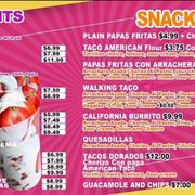 Joanna La Michoacana Taqueria Menu